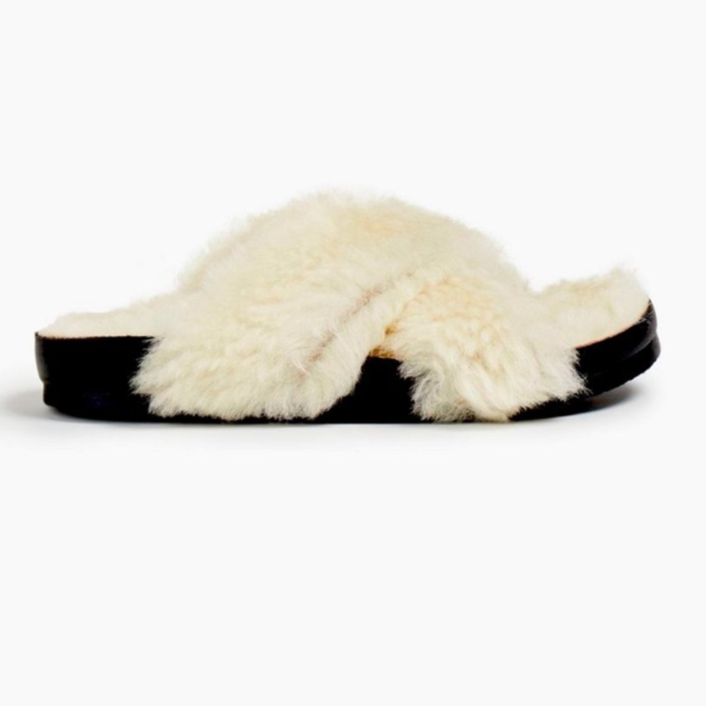 IRO Zephyr shearling slides
